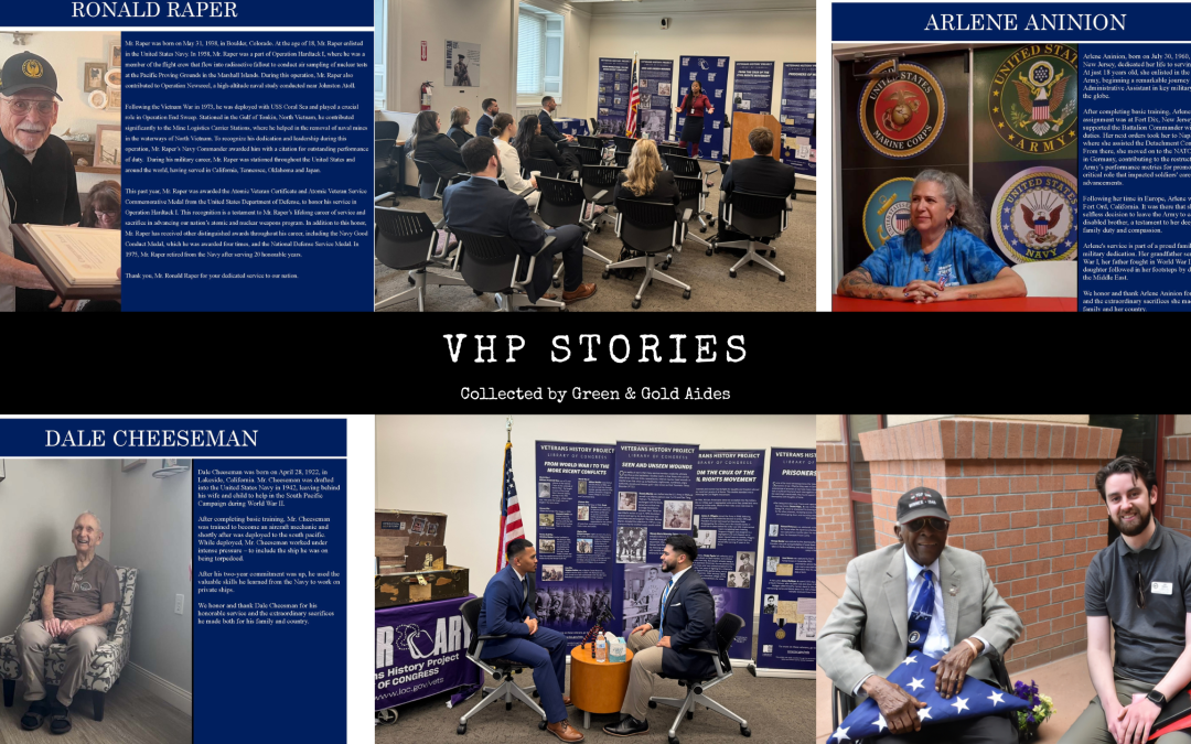 Green & Gold Program’s Support of Veterans History Project